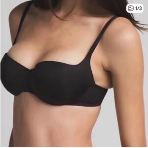 NWT SKIMS Customized Push Up Bra Plunge Bra Onyx